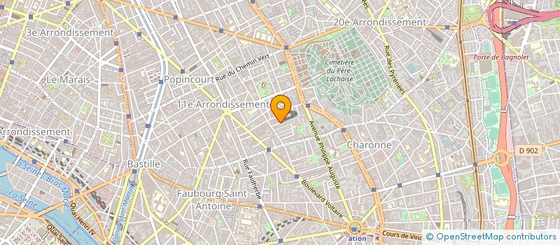 localisation de l'entreprise SARL ETS ATAR BATIMENT à PARIS