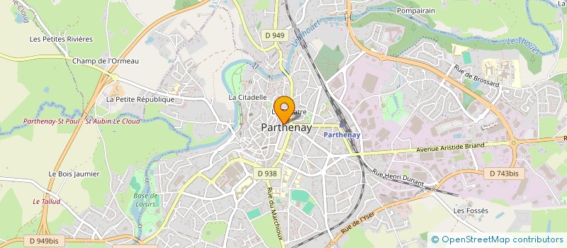 localisation de l'entreprise SARL ETS BAUDU  PARTHENAY