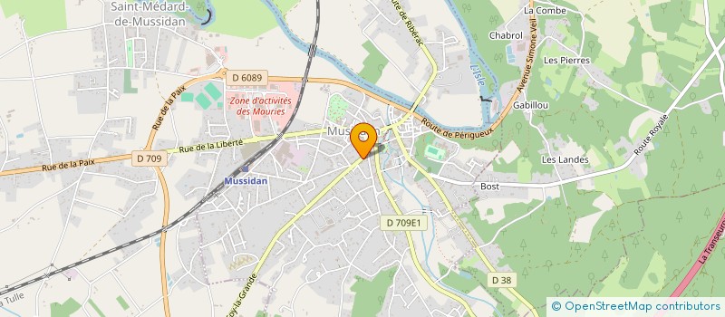 localisation de l'entreprise SARL ETS BOTTON FRERES à MUSSIDAN