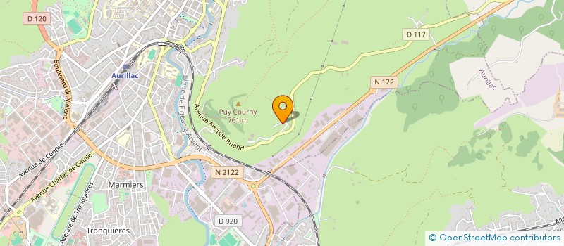 localisation de l'entreprise SARL ETS BOURELLE à AURILLAC
