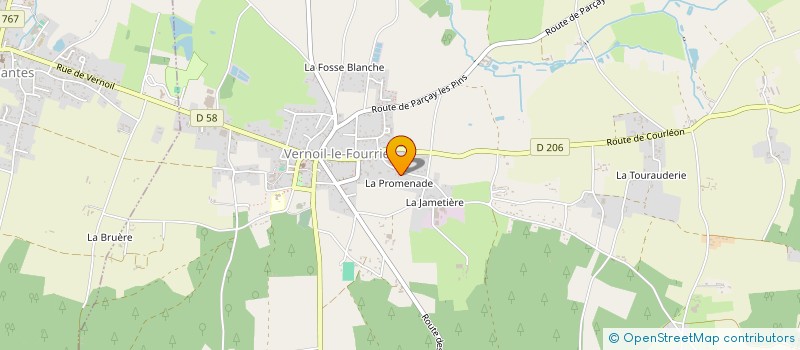 localisation de l'entreprise SARL ETS BOUTEILLE à VERNOIL-LE-FOURRIER