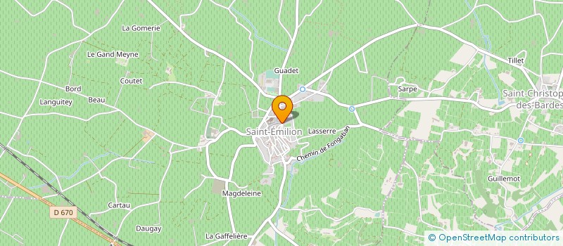 localisation de l'entreprise SARL ETS CAPVIN à SAINT-EMILION