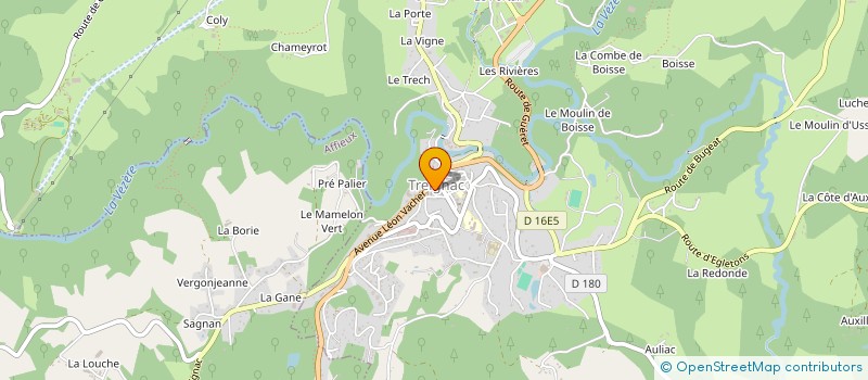 localisation de l'entreprise SARL ETS CHALARD  TREIGNAC