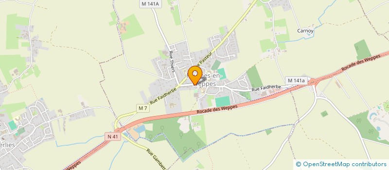 localisation de l'entreprise SARL ETS DELVA à FOURNES-EN-WEPPES