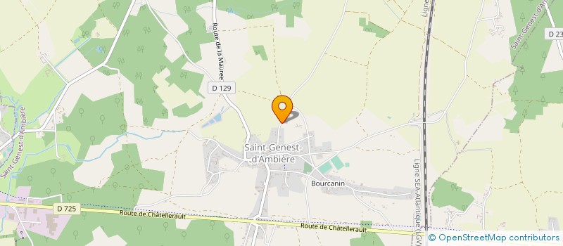 localisation de l'entreprise SARL ETS DUCHESNES  SAINT-GENEST-D'AMBIERE
