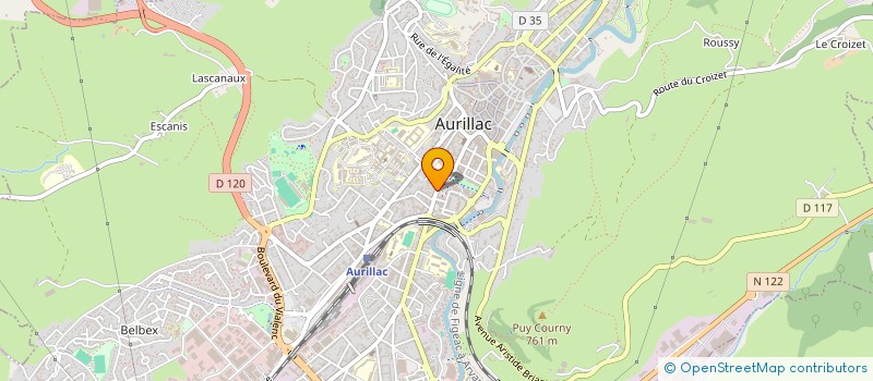 localisation de l'entreprise SARL ETS FRANIER à AURILLAC
