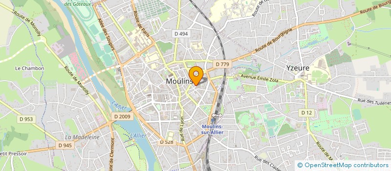 localisation de l'entreprise SARL ETS GLORIEUX à MOULINS