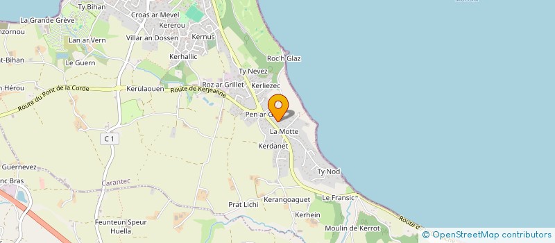 localisation de l'entreprise SARL ETS JACQ PRODUITS PETROLIERS à CARANTEC