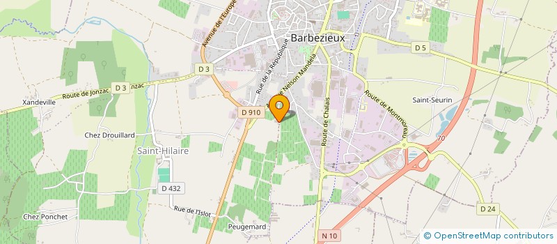 localisation de l'entreprise SARL ETS LAINE-HERAUD  LACHAISE