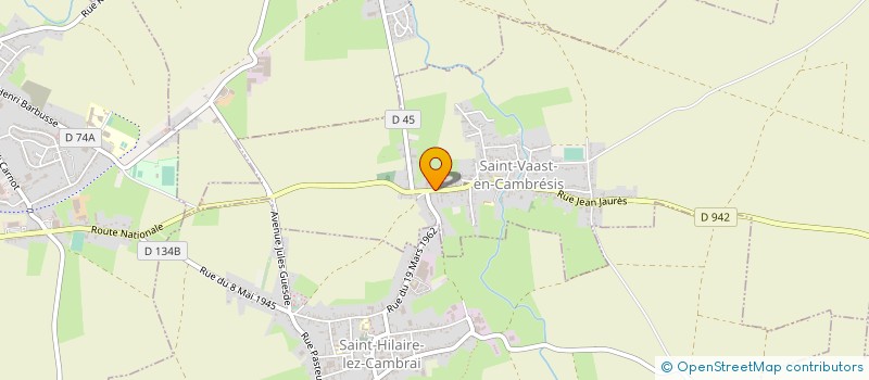 localisation de l'entreprise SARL ETS LEDUC DUEZ à SAINT-VAAST-EN-CAMBRESIS