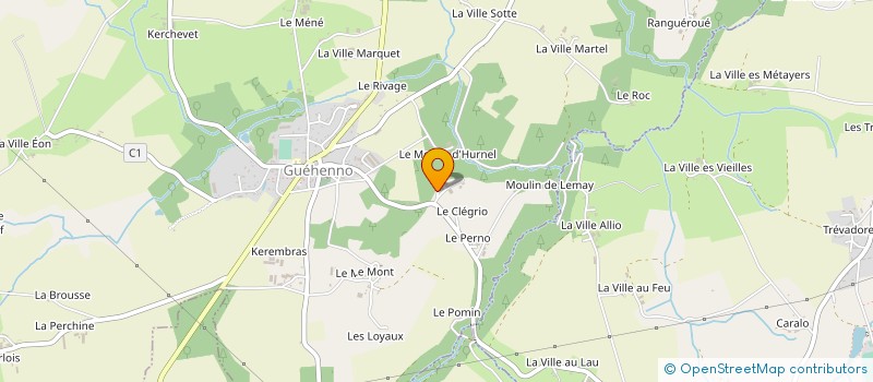 localisation de l'entreprise SARL ETS MICHEL ETIENNE à GUEHENNO
