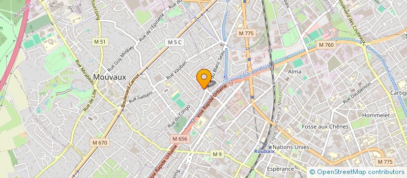localisation de l'entreprise SARL ETS R.BOSQUET à TOURCOING