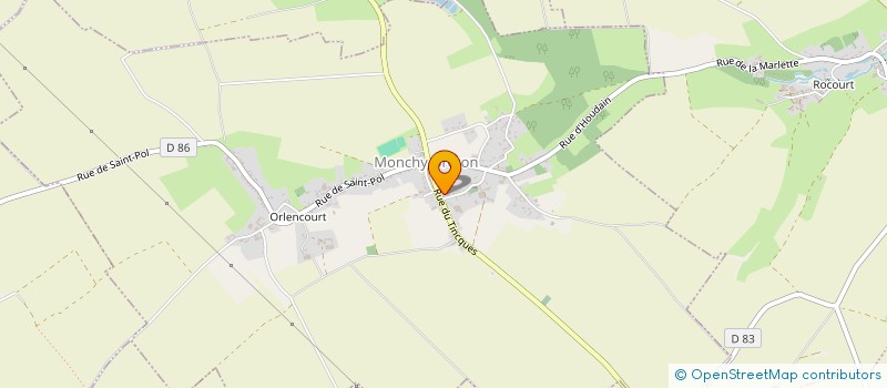 localisation de l'entreprise SARL ETS ROUSSEL ET FILS à MONCHY-BRETON