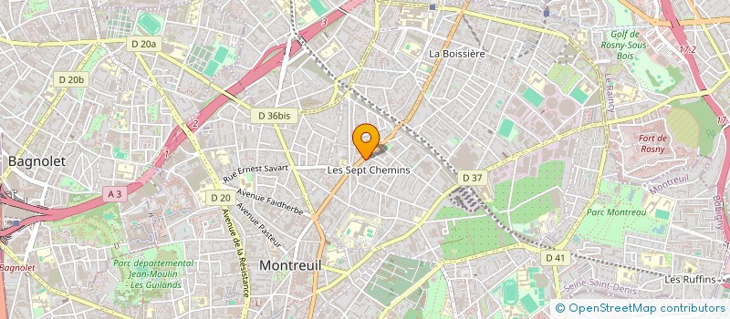 localisation de l'entreprise SARL ETS T.G.F. à MONTREUIL