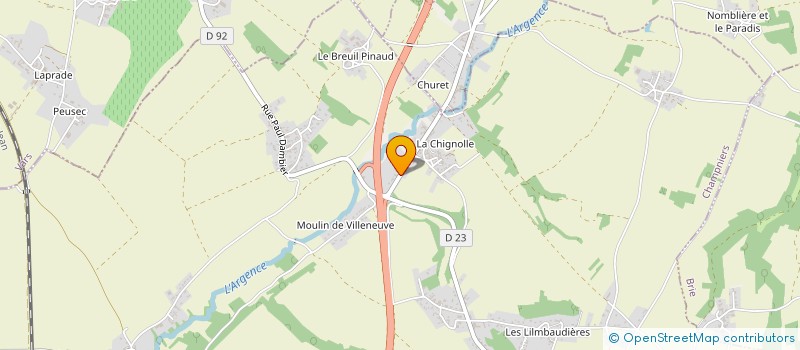 localisation de l'entreprise SARL ETS TURGNE à CHAMPNIERS