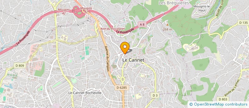localisation de l'entreprise SARL ETUDES ET COORDINATION à LE CANNET