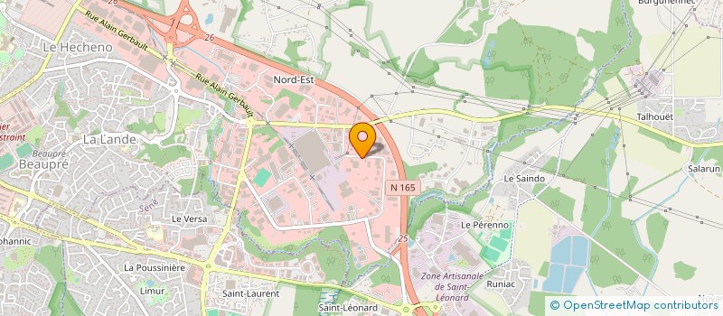 localisation de l'entreprise SARL ETUDES TECH INDUSTRIE ET BATIMENT à VANNES