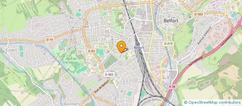 localisation de l'entreprise SARL ETUDES TECHN ET ECONOM DE LA CONSTR à BELFORT