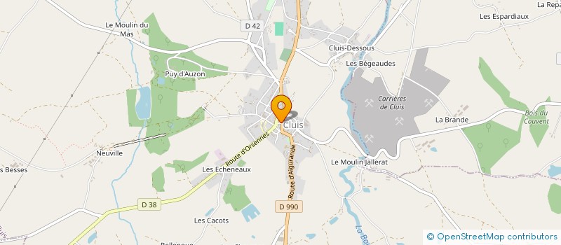 localisation de l'entreprise SARL ETUDES & TECHNIQUES à CLUIS