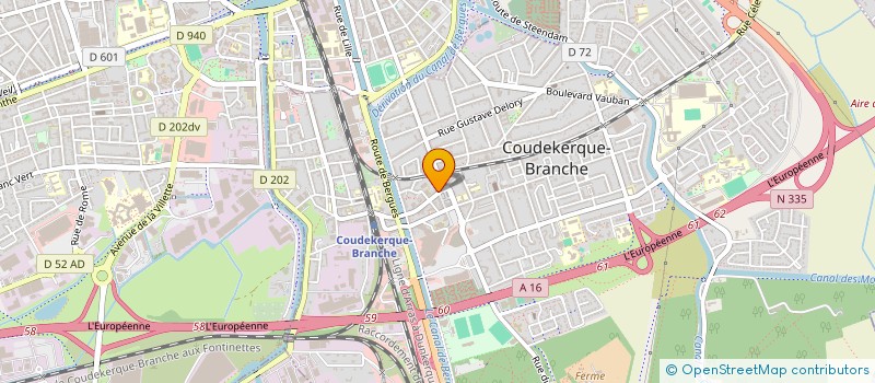 localisation de l'entreprise SARL ETUDES THERMIQUES INDUSTRIELLES  COUDEKERQUE-BRANCHE