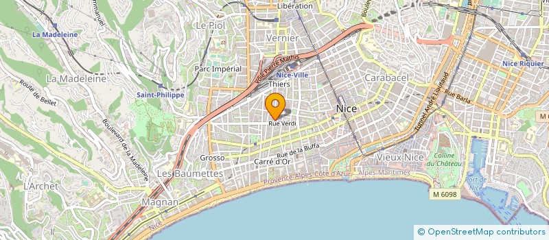 localisation de l'entreprise SARL EUNICE JONQUILLE à NICE