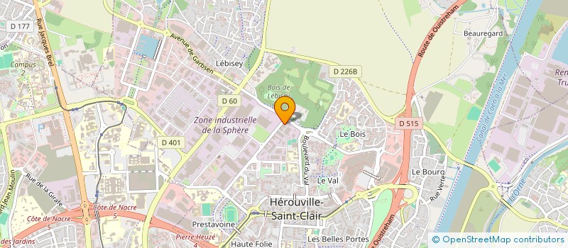 localisation de l'entreprise SARL EURAUTO à HEROUVILLE-SAINT-CLAIR