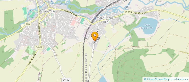 localisation de l'entreprise SARL EUREK'INFO  MARCILLY-SUR-TILLE