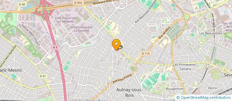 localisation de l'entreprise SARL EURETANCHE - EUPHRATE à AULNAY-SOUS-BOIS