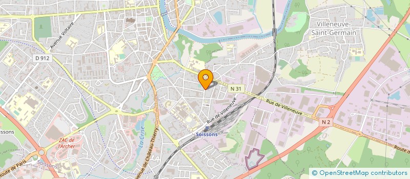 localisation de l'entreprise SARL EURO BUREAU SERVICES à SOISSONS