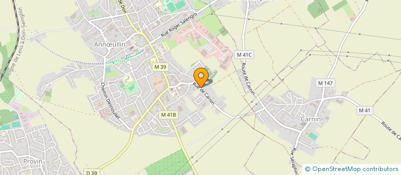 localisation de l'entreprise SARL EURO CHAUFF 59 62 à ANNŒULLIN