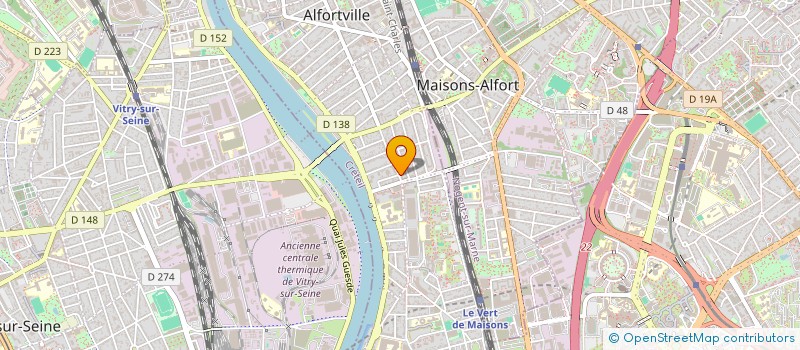 localisation de l'entreprise SARL EURO COIFFURE à ALFORTVILLE