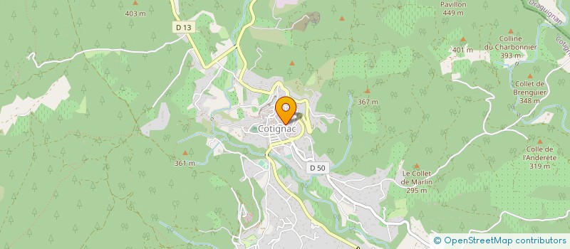 localisation de l'entreprise SARL EURO CONSTRUCTION  COTIGNAC