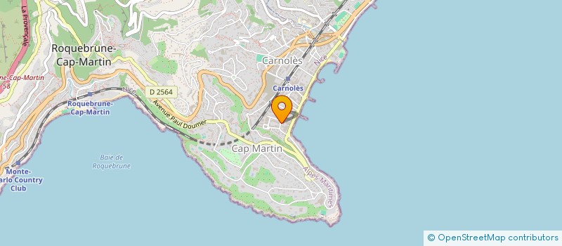 localisation de l'entreprise SARL EURO -ENG à ROQUEBRUNE-CAP-MARTIN
