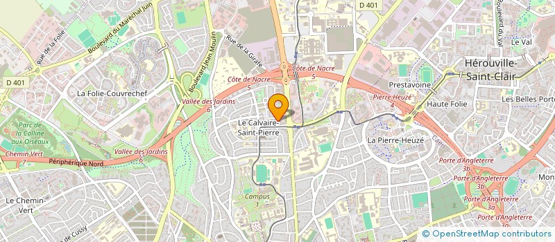 localisation de l'entreprise SARL EURO FERMETURES à CAEN