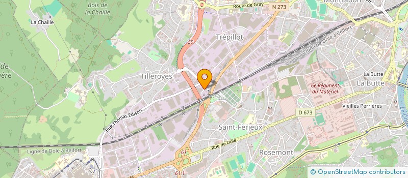 localisation de l'entreprise SARL EURO MENUISERIES à BESANCON
