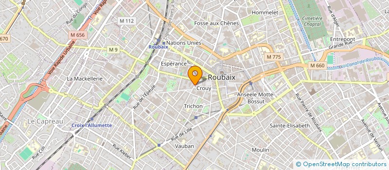 localisation de l'entreprise SARL EURO N'DET à ROUBAIX