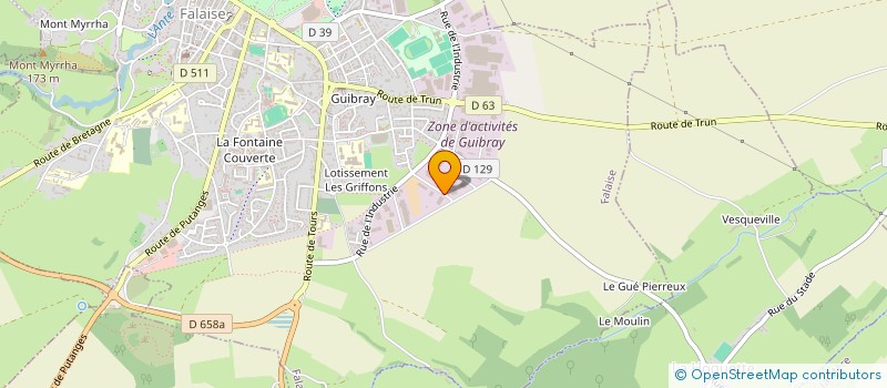 localisation de l'entreprise SARL EURO PIECES 2000 à FALAISE