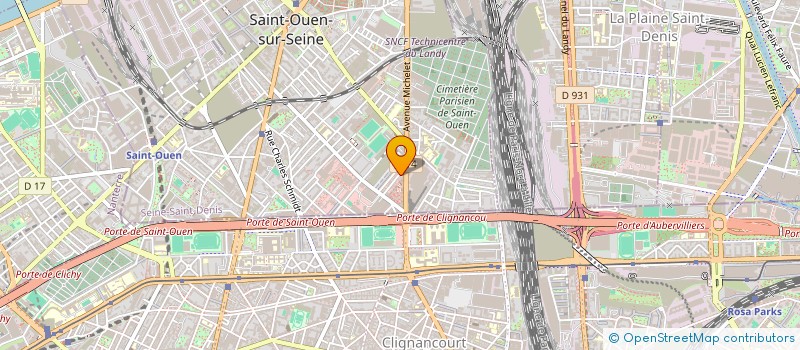 localisation de l'entreprise SARL EURO-PLOMB à SAINT-OUEN-SUR-SEINE