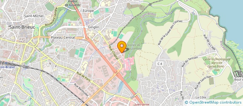 localisation de l'entreprise SARL EURO PNEUS 22 à SAINT-BRIEUC