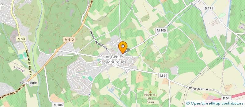 localisation de l'entreprise SARL EURO'POSE  SAINT-GENIES-DES-MOURGUES