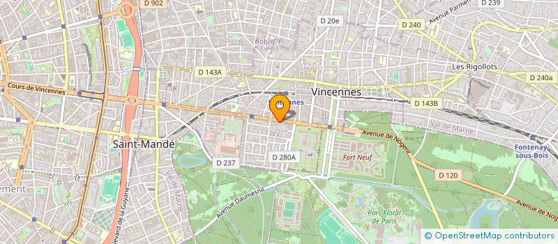 localisation de l'entreprise SARL EURO PROTEC à VINCENNES