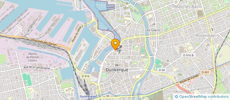 localisation de l'entreprise SARL EURO PVC LITTORAL à DUNKERQUE