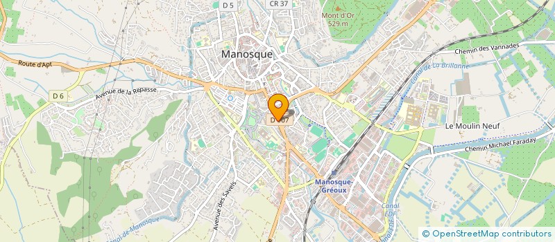 localisation de l'entreprise SARL EURO TELECOM à MANOSQUE