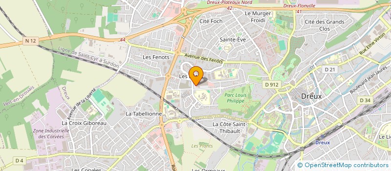 localisation de l'entreprise SARL EURO TEX à DREUX