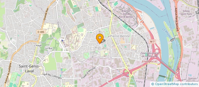 localisation de l'entreprise SARL EURO-TRANS SERVICES  OULLINS-PIERRE-BENITE