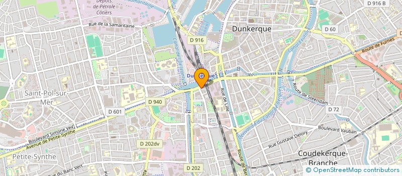 localisation de l'entreprise SARL EURO TRANSPORT à DUNKERQUE