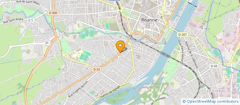 localisation de l'entreprise SARL EUROASIAF  ROANNE