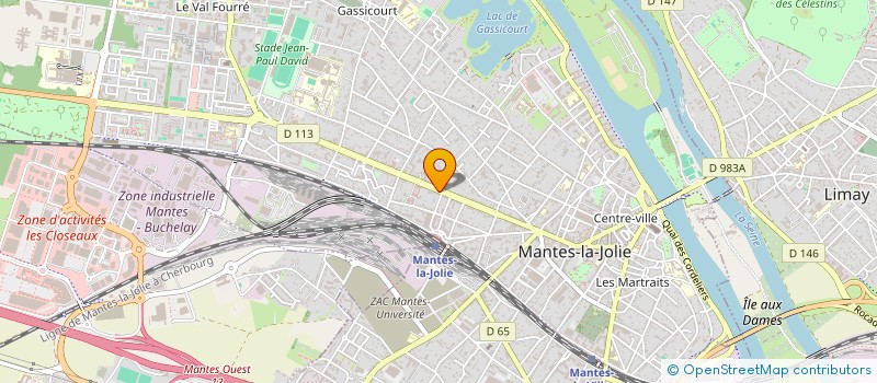 localisation de l'entreprise SARL EUROBAT 01  MANTES-LA-JOLIE