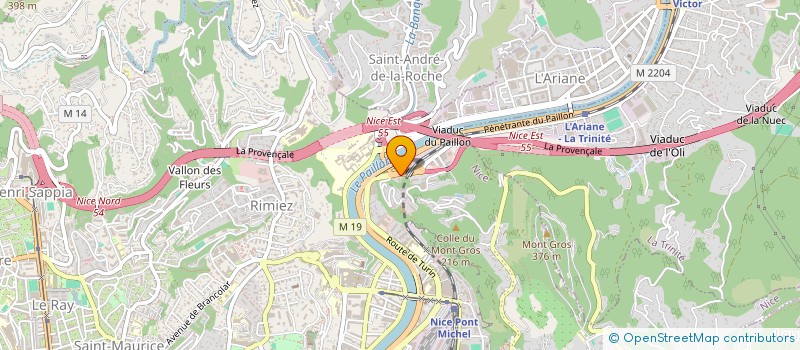 localisation de l'entreprise SARL EUROBATIR  NICE