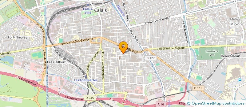 localisation de l'entreprise SARL EUROCAM à CALAIS